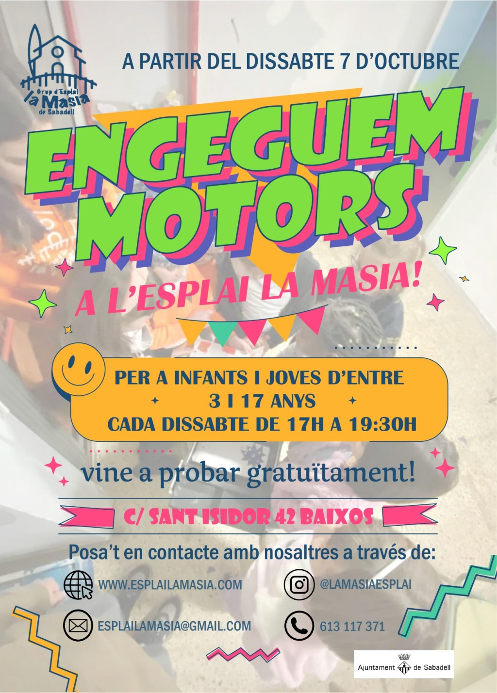 Engeguem motors a l’Esplai la&nbsp;Masia!
